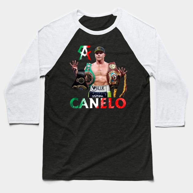 boxing king Canelo Alvarez the winner Baseball T-Shirt by Brown777